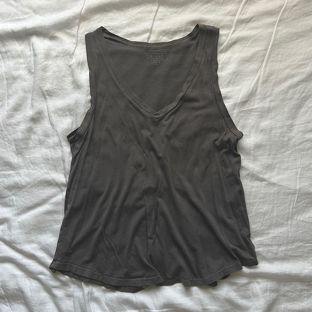 MATE The Label Dailies Grey Tank- S/M